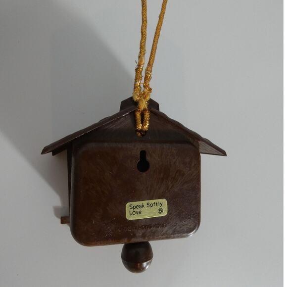 Vintage Hummel Pull String Music Box Ornament Speak Softly Love "Works" - Picture 2 of 3